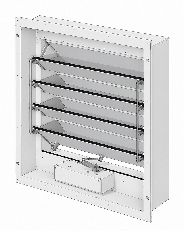 Жалюзийные люки дымоудаления LAM Жалюзийные люки дымоудаления LAM