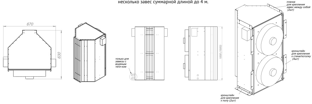 Воздушная завеса Supervent VL-100-W