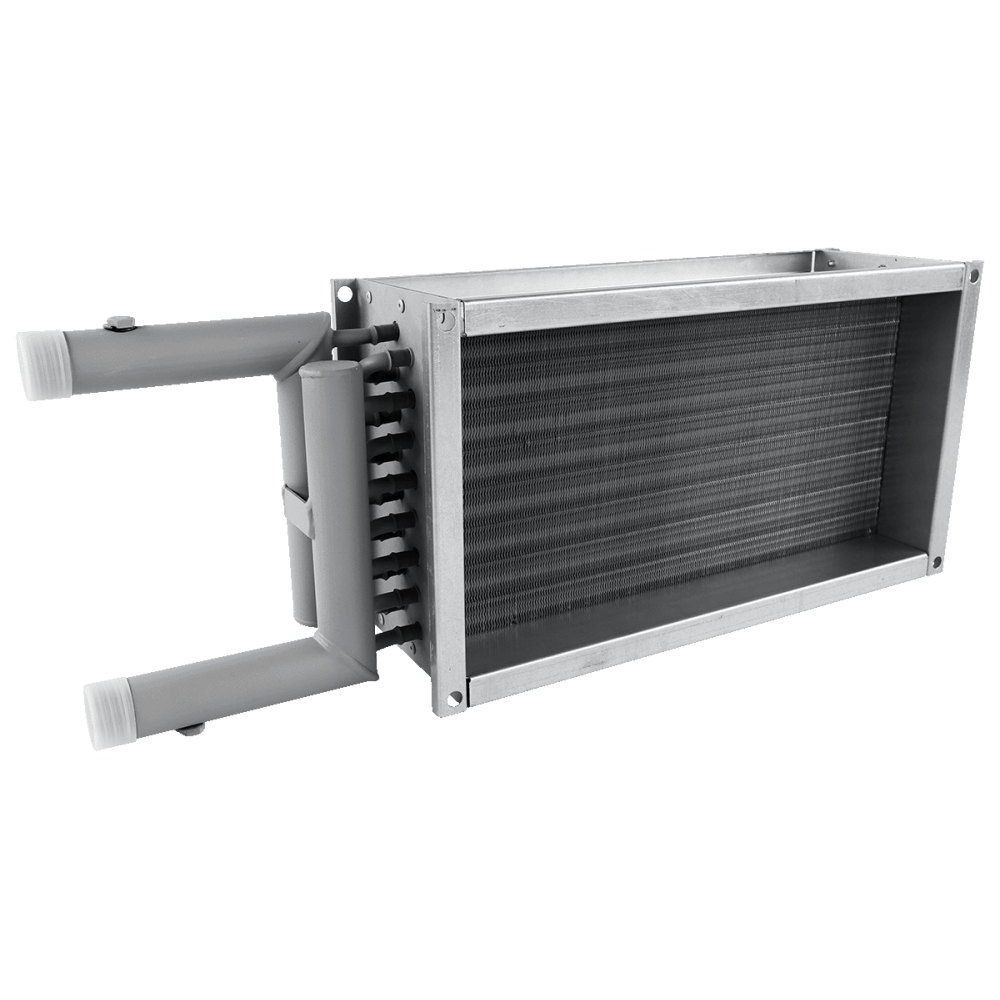 Водяной нагреватель для прямоугольных каналов ZILON ZWS 800x500-3