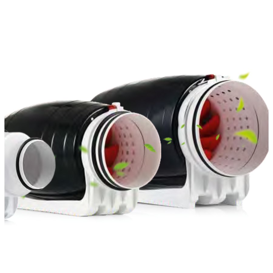 Канальный вентилятор Dastech HDD-100P, Ø100 мм, 284 м³/ч Канальный вентилятор Dastech HDD-100P, Ø100 мм, 284 м³/ч